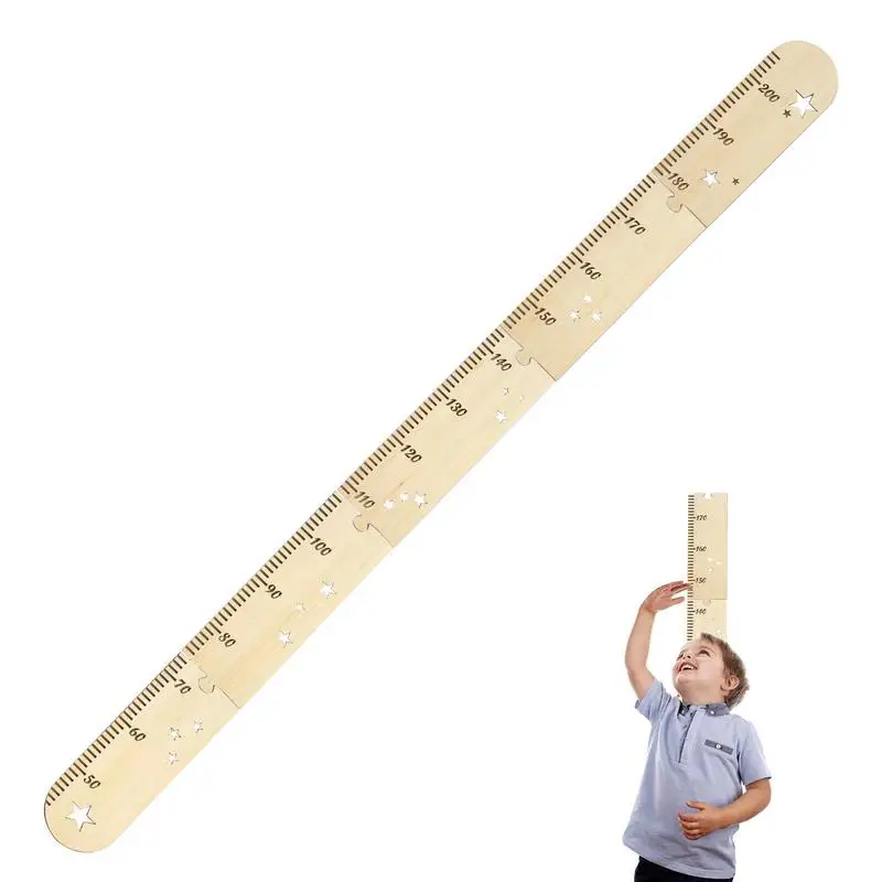 

Baby Height Growth Chart Ruler Delicate Wooden Height Measurement Ruler Nordic Style Photo Props Measure Wall Ruler Wall Room