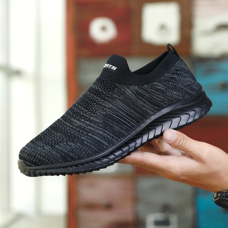 

New men sneakers light fashion large size 11 gray without lace design casual shoes slip-on comfortable women pink couple shoes
