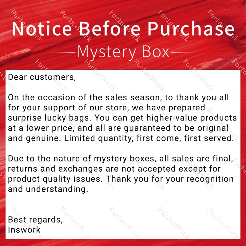 Inswork Fidget Toys Mystery Box Lucky Bag of Reduce Stress Fidgets Ограниченное количество возвращается или