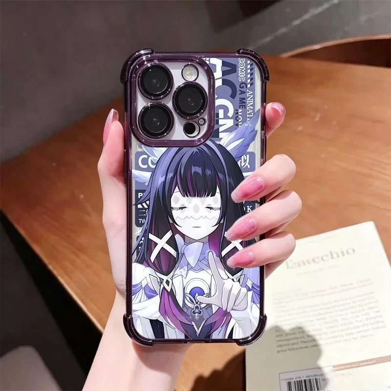 Фото Чехол для телефона Genshin Impact Flins для Huawei Honor 400 600 Pro Lite Magic 7Lite X9D X8C X8B X8A X9B X7A X9A X6A X7D, прозрачный №3