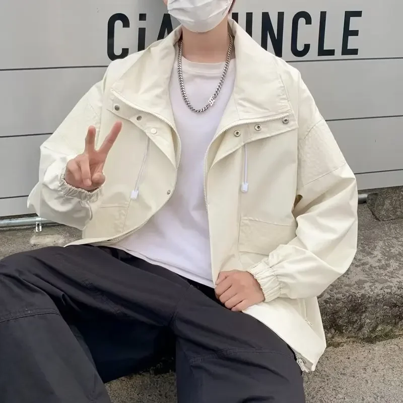 Мужская осенне-зимняя куртка новинка 2022 модный брендовый Повседневный тонкий