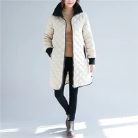 woman plus size coat plus velvet thick warm coat cotton womens clothing 2021 autumnwinter fashion streetwear vintage