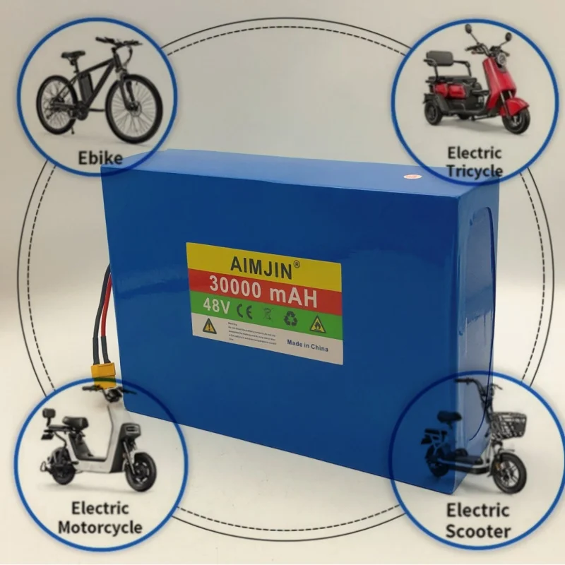 Литиевая батарея высокой емкости 48 в 30 Ач 13S8P для моторизованного скутера