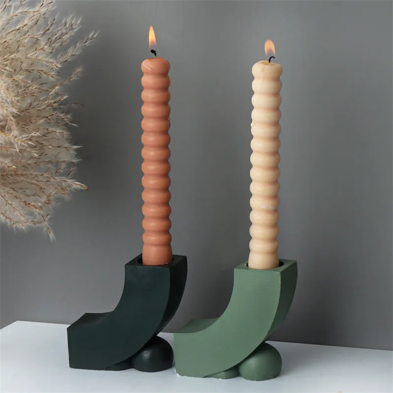 Креативный U-образный подсвечник силиконовая форма сделай сам украшение дома для