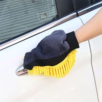 wax waterproof foaming gloves wipe the car double faced glove auto care car wash gloves car cleaning mitt