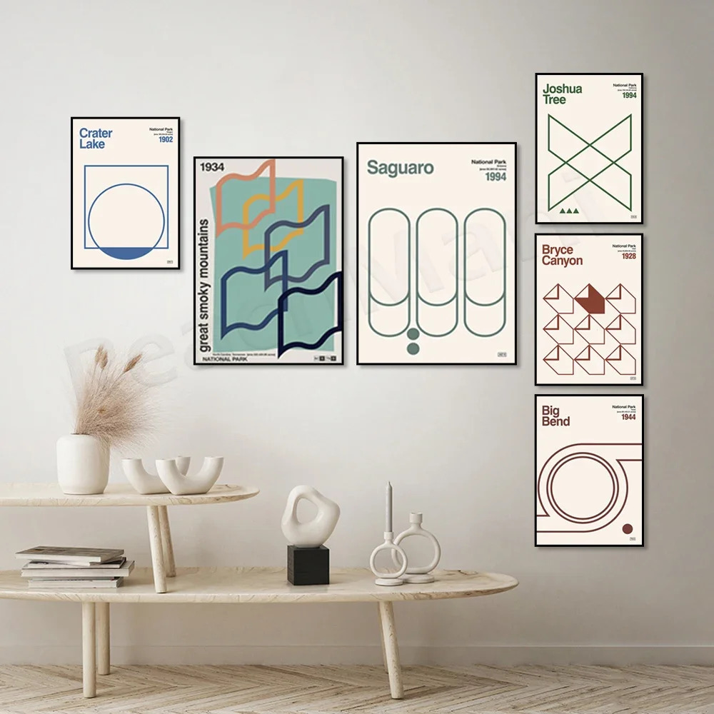 Everglades Great Smoky Mountains Bryce Canyon National Park Hawaii New Mexico Utah Oregon Medieval America travel poster