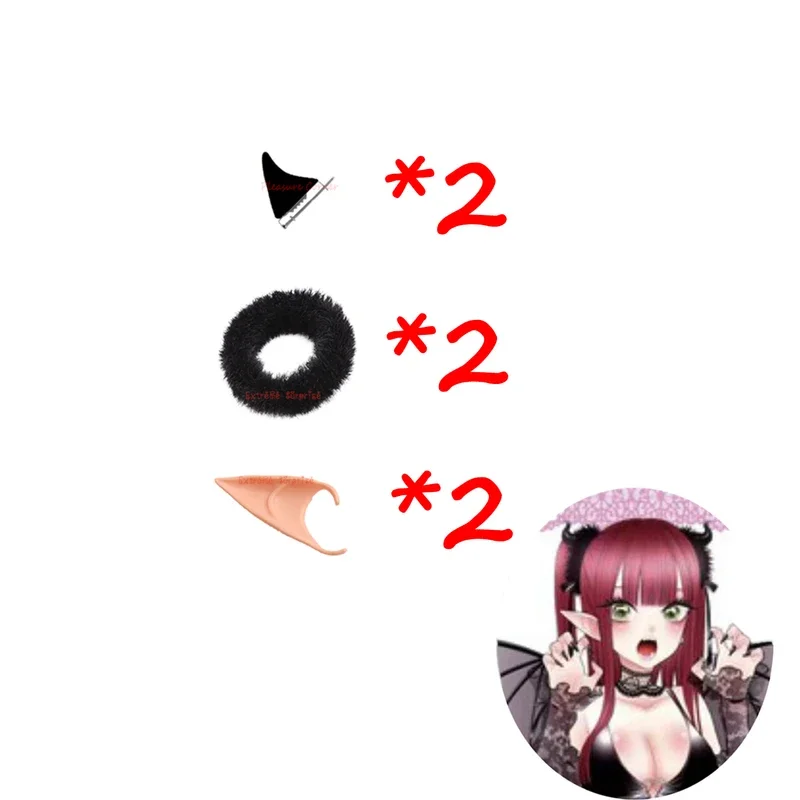 Парик для косплея из аниме Мой наряд Красный Дьявол китгава Марин