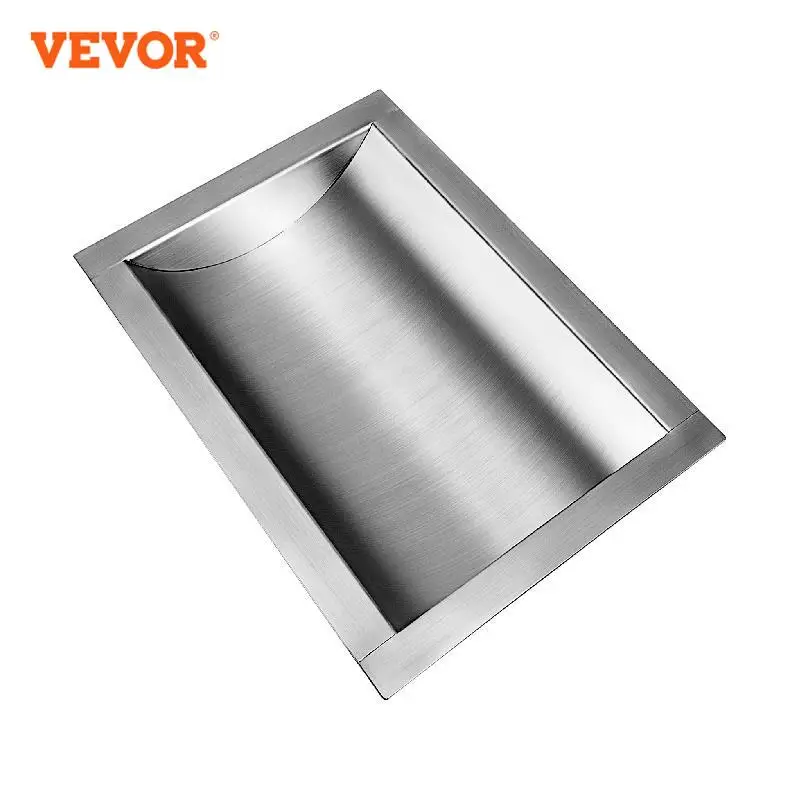 

VEVOR Drop-In Deal Tray Multi-Size Brushed Finish Stainless Steel Anti-staining Safety Banks Convenience Stores Commercial Use