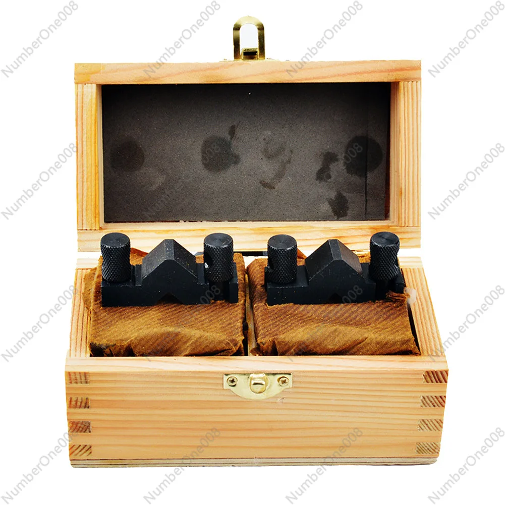 Зажим V-блок с зажимом 2 шт. 35x35x30 мм 90 ° заземление закаленная сталь