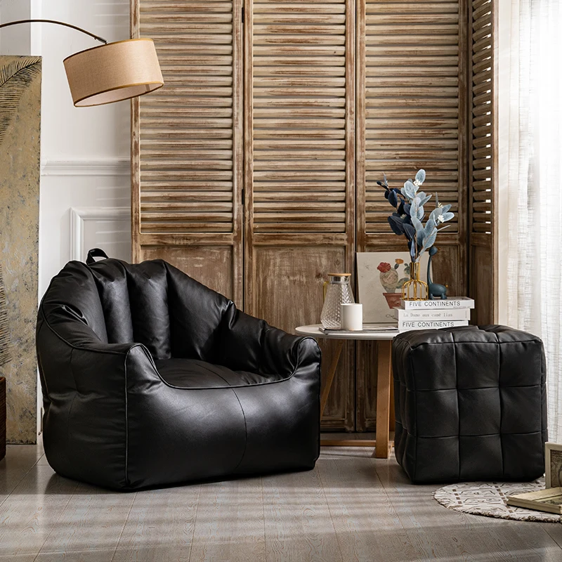 

Luxury Anti Slip Bean Bags Sofas Reclining Living Room Italian Floor Bean Bags Sofas Adults Single Puffs Asiento Home Decoration