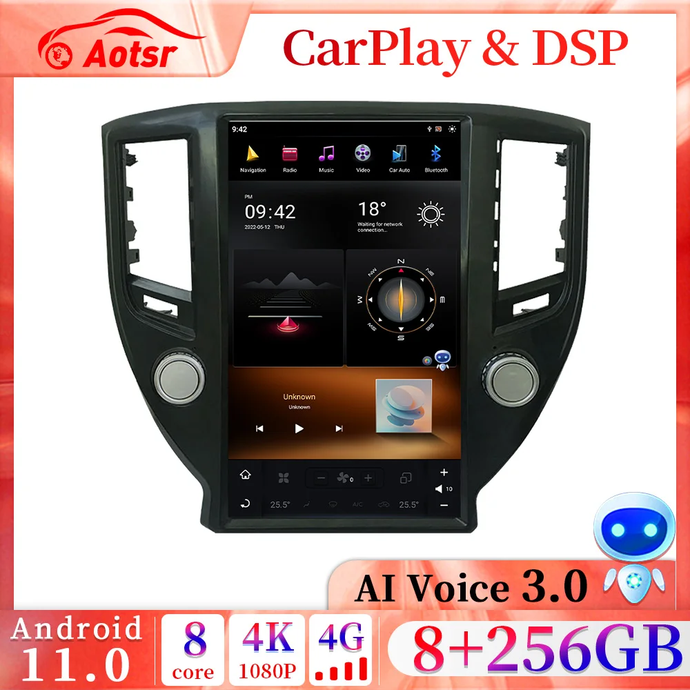 

2 din Android 11 CarPlay Qualcomm 665 Octa-Core Car Radio For Toyota Crown 2014 + GPS Navigation DVD Multimedia Player Head Unit