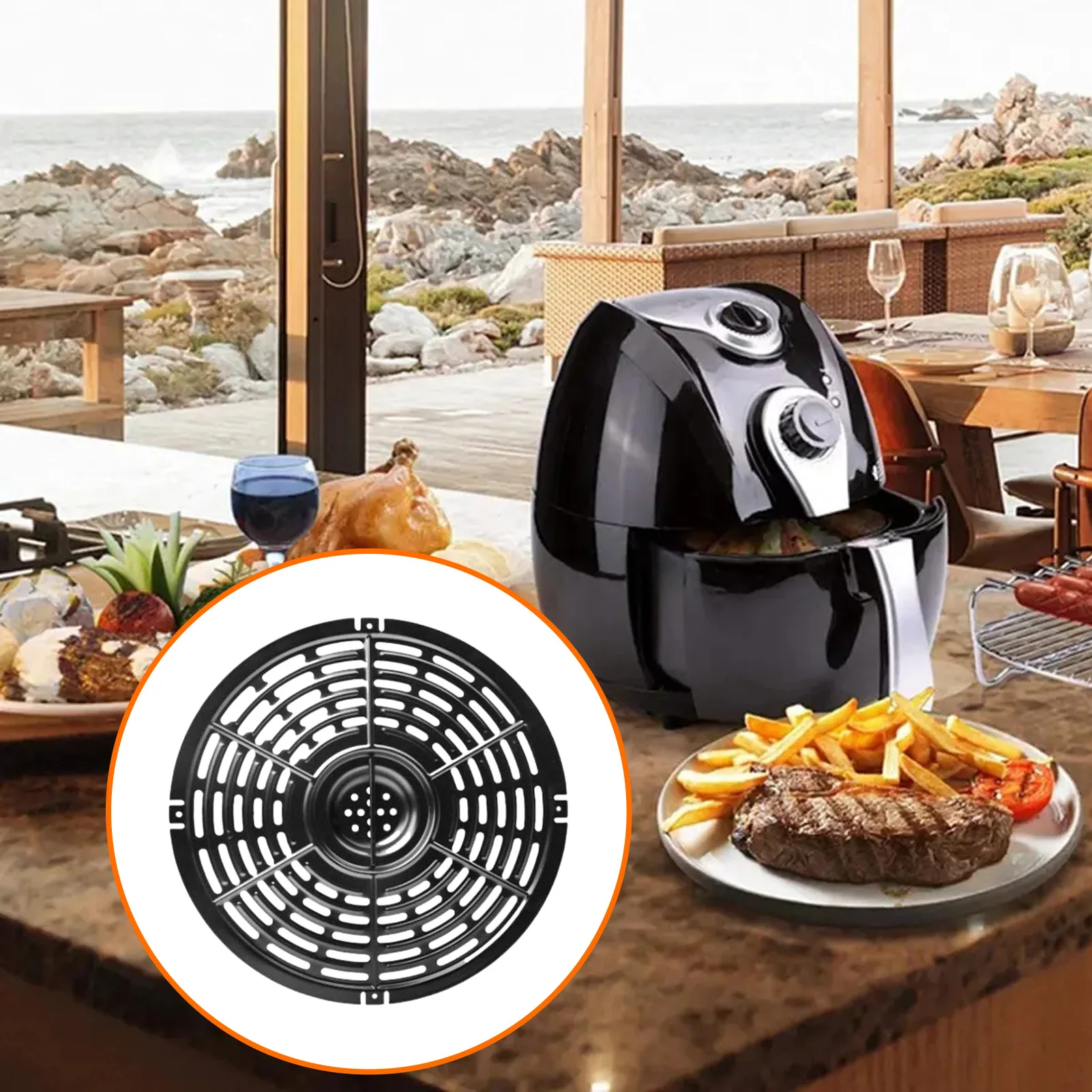 

Насадка для фритюрницы, насадка для фритюрницы, насадка для 2.5QT-4.5QT, насадки для фритюрницы, запасные части, антипригарное покрытие, можно мы...