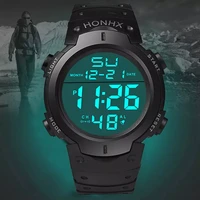 mens sport casual led watches men digital clock multi functional rubber man fitness army military electronic watch reloj ho