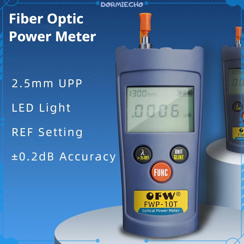 

FTTH волоконно-оптический измеритель мощности тестер оптических кабелей-70 ~ + 6/ -50 ~ + 26 дБм OPM универсальный разъем FC/SC/ST