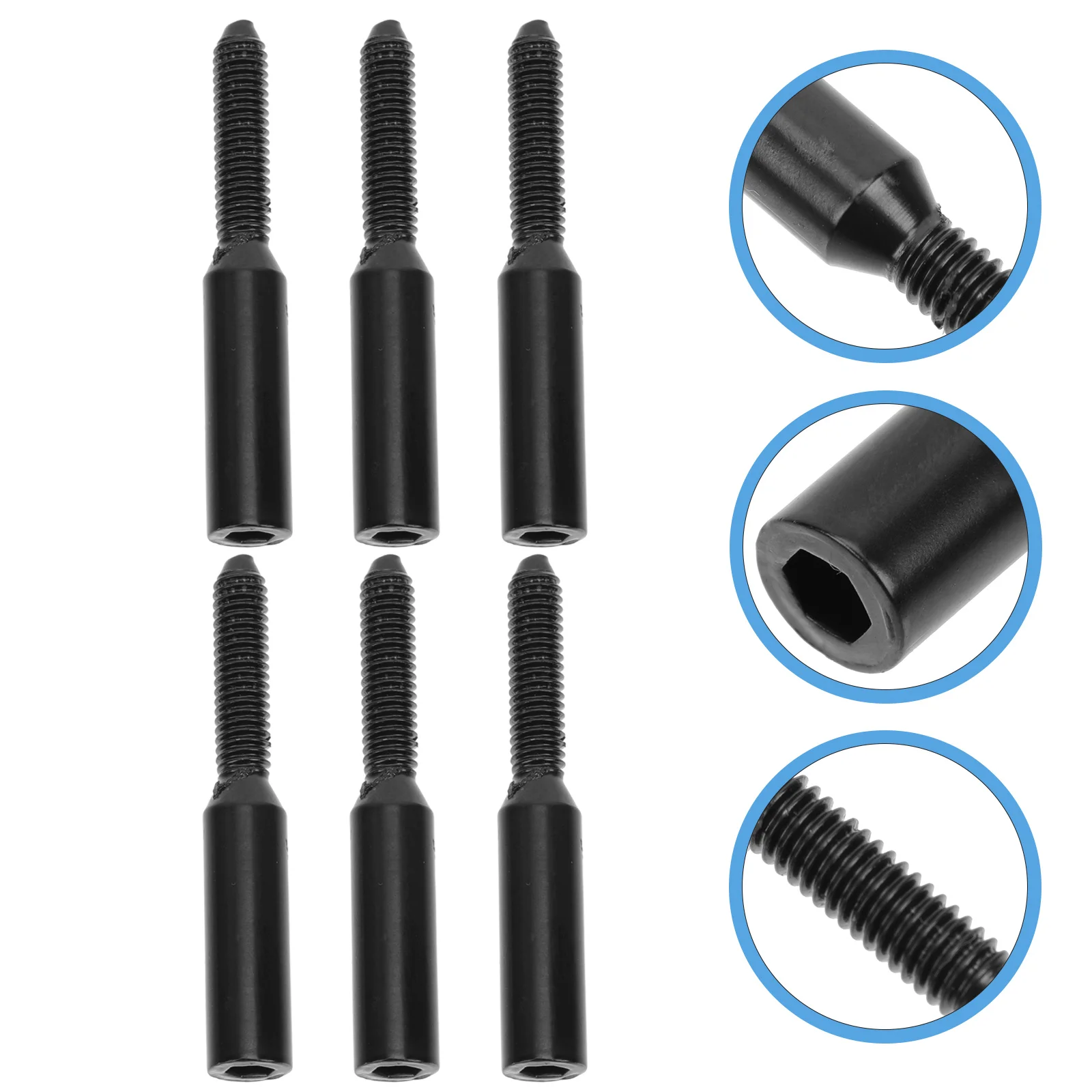 

6 шт., гексагональные винты для замены гитары