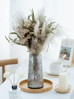 eternal flower reed flower bouquet festive home decoration pampas reed dried millet leaf wind dried flowers wall decor