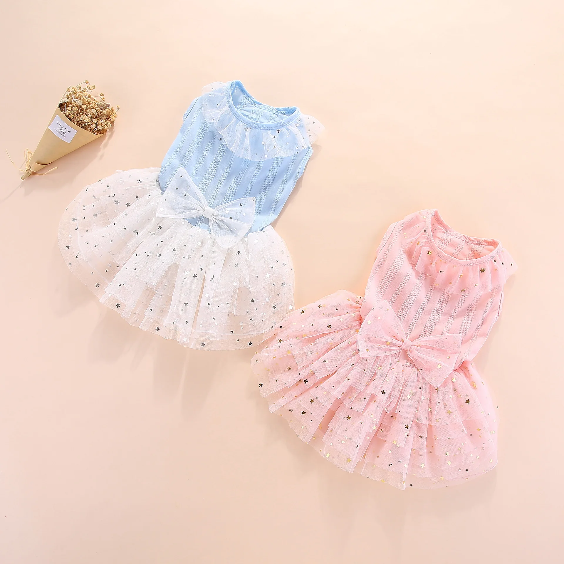 

Dog Dress Fashion Princess Long Skirt Pet Wedding Party Dresses Luxury Small Dogs Clothes Costume Shih Tzu Maltese York Outfits