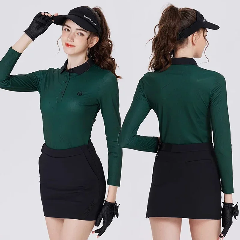 Высокое качество 2024 осенне-зимняя новая рубашка-поло профессиональный топ с