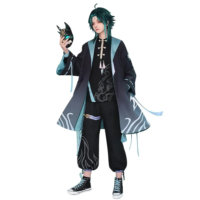 Vivi-Cos Game Genshin Impact Xiao Cool Chinese Style Великолепный костюм для косплея Хэллоуин ролевых