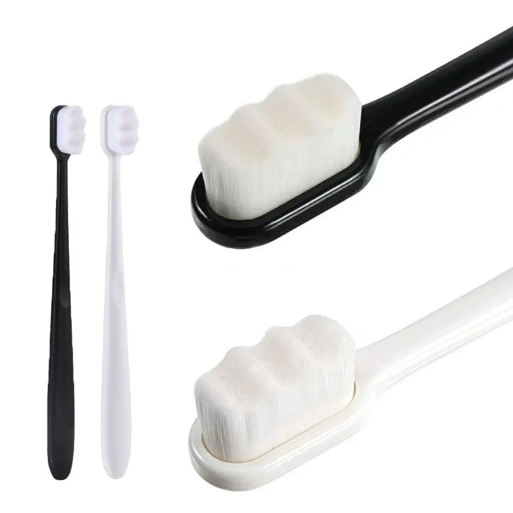 

3Pcs Ultra-fine Soft Bristle Adult Toothbrush for Sensitive Gums and Teeth Portable Brushes Oral Care Supplies