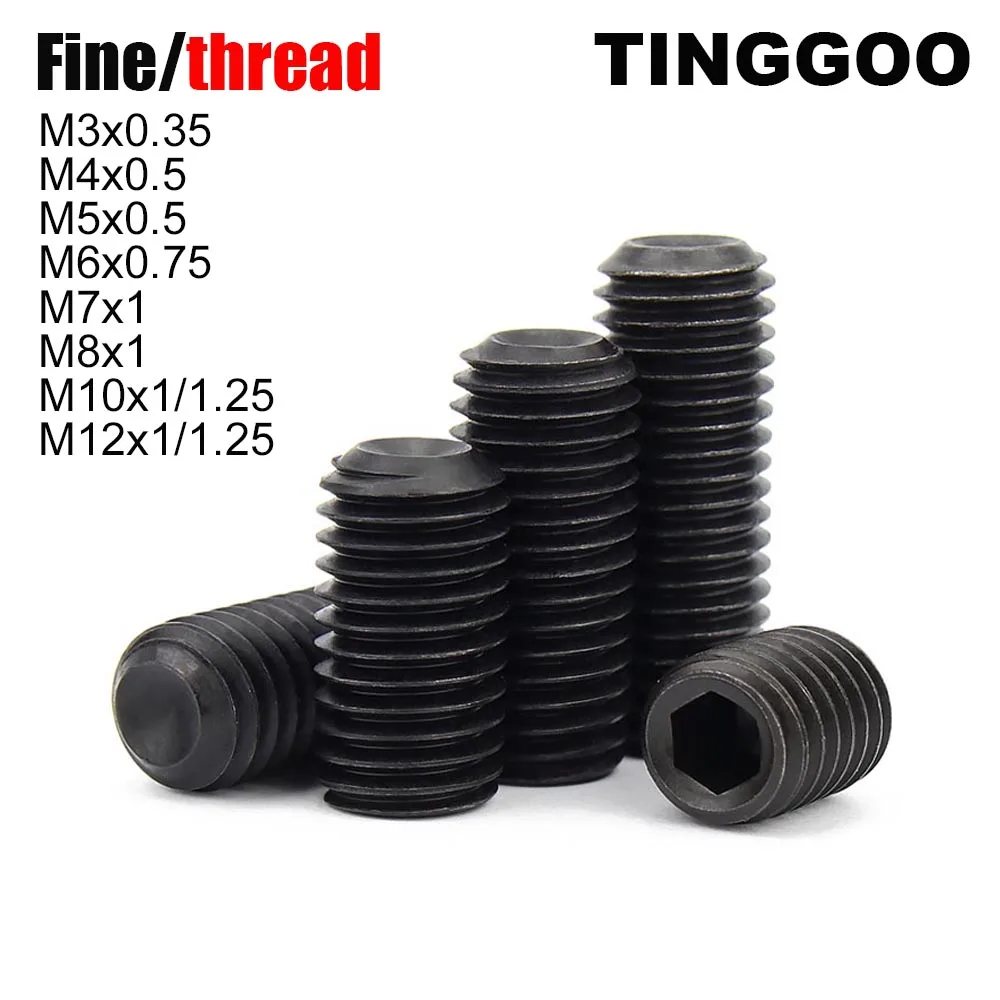 

Набор болтов TINGGOO шестигранные черные стальные M3-M12