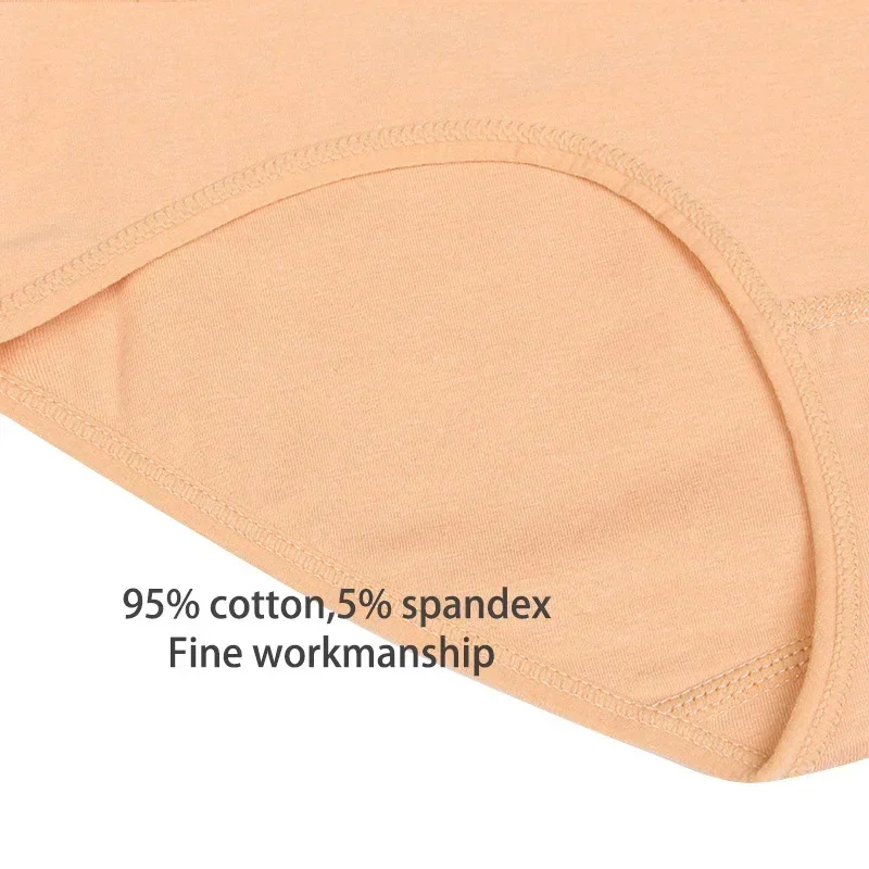 4 шт./Лот нижнее белье с высокой талией хлопковые трусики женское тонкое брюшное