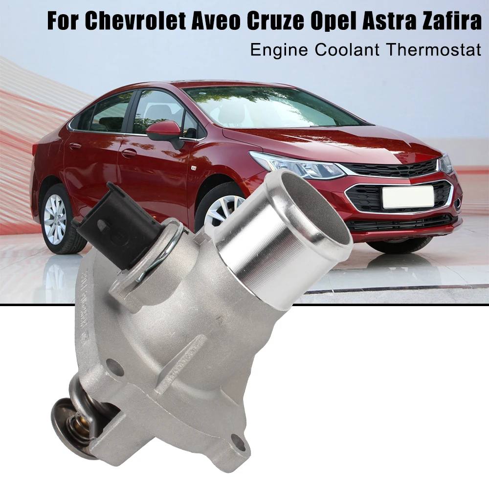 

For Chevrolet Aveo Cruze Sonic Orlando Vauxhall Opel Astra Zafira Engine Coolant Thermostat Assembly 96984104 55597008