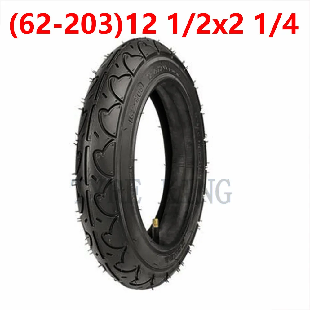 

12 1/2x2 1/4(62-203) Inner and Outer Tyre 12 1/2x2 1/4 Pneumatic Wheel Tire for Children Bicycle. Folding Bicycle Accessories