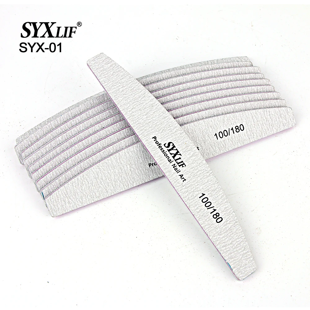

Пилка для ногтей SYX, 10 шт., 100 дюйма, 180 дюйма, с подарочной коробкой