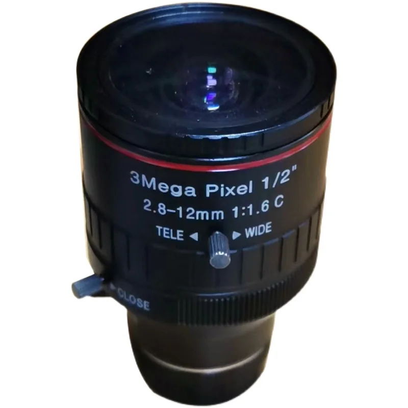 Объектив промышленной камеры HD C-mount 12, объектив с ручным зумом 2,812 мм, широкоугольный объектив с фокусным расстоянием (art.: 3920bcde48746) - 3920bcde48746