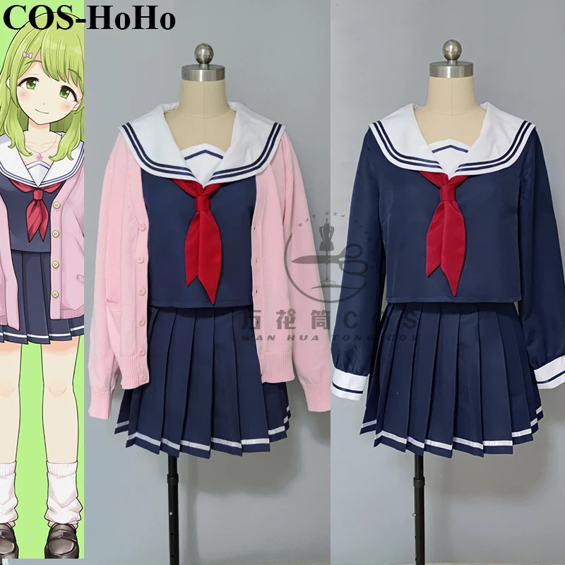 

COS-HoHo Anime Vtuber Nijisanji Morinaka Kazaki Lovely Sailor Suit Uniform Cosplay Costume Halloween Party Role Play Outfit