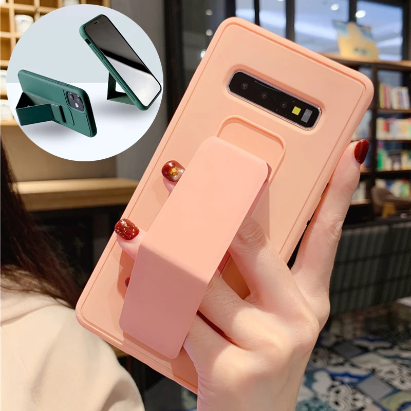 luxury magnetic holder case for samsung galaxy s22 s10 s21 s20 fe ultra s9 plus fe s s10e note 20 ultra 9 8 a52 a72 phone covers free global shipping
