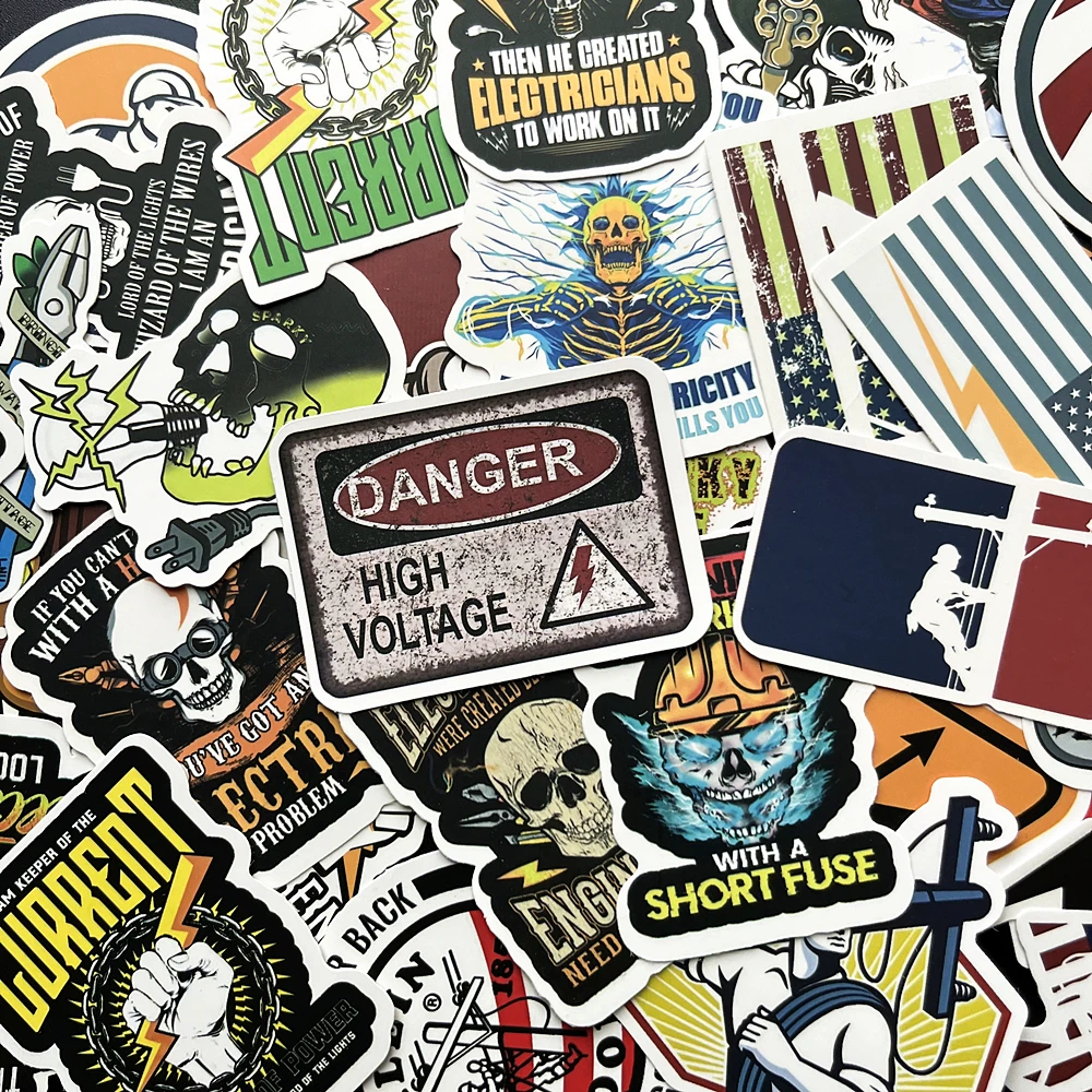 50 наклеек в виде этикеток для электрической сварки мотоцикла ноутбука