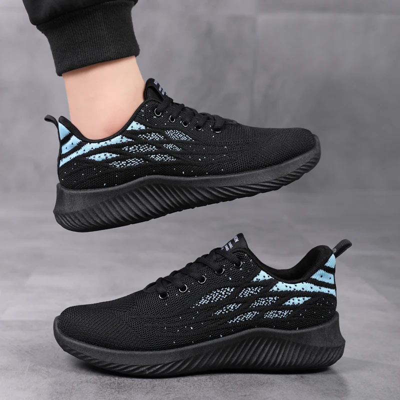 Sneakers Men's Fashion Running Shoes Breathable Casual Multi-Sport Tennis Shoes Breathable Mesh Men's Shoes