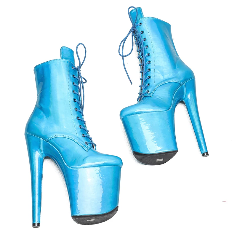 Leecabe 20CM/8Inch Women's Platform disco party High Heels Shoes Pole Dance boot