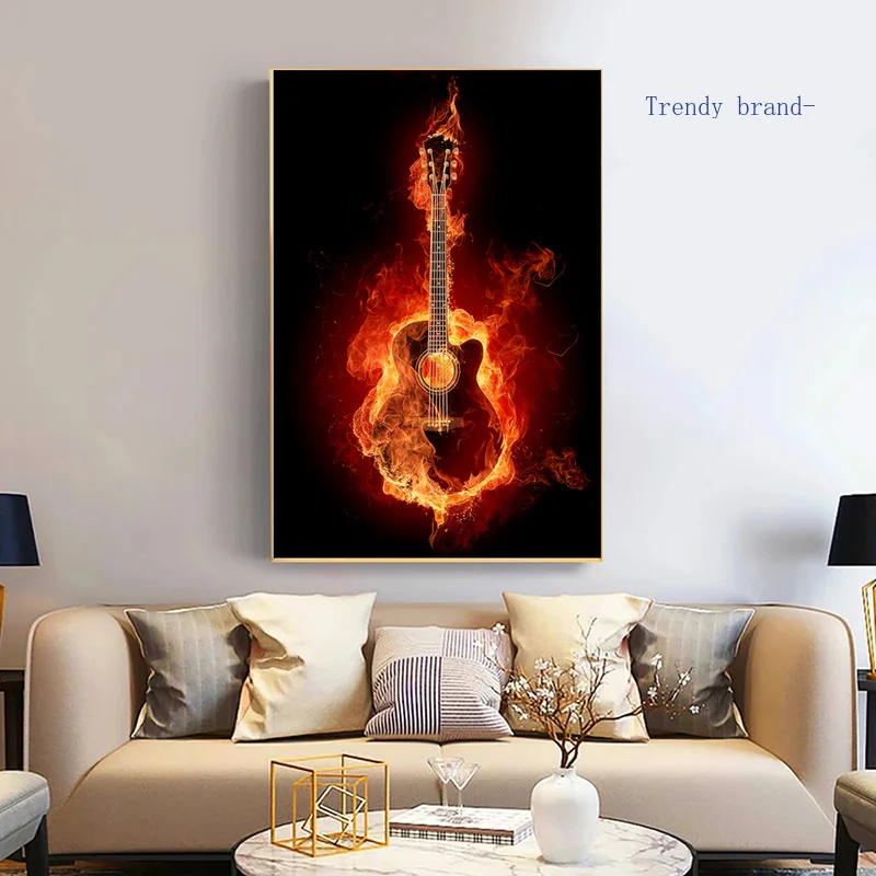Электрические Музыкальные инструменты Картина на холсте искусство