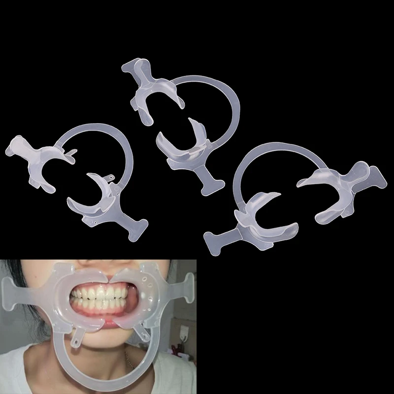

1/2PCS Dental Material Mouth Opener Orthodontic C Type Transparent Tooth Intraoral Lip Cheek Retractor High Quality