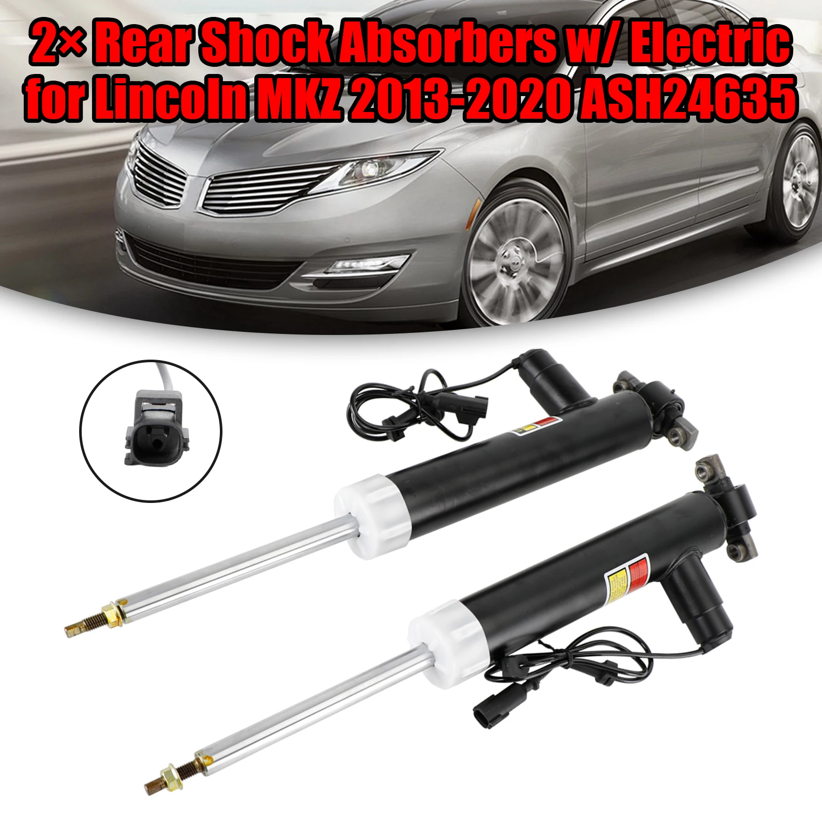 

Areyourshop 2× Rear Shock Absorbers w/ Electric for Lincoln MKZ 2013-2020 ASH24635 Car Parts
