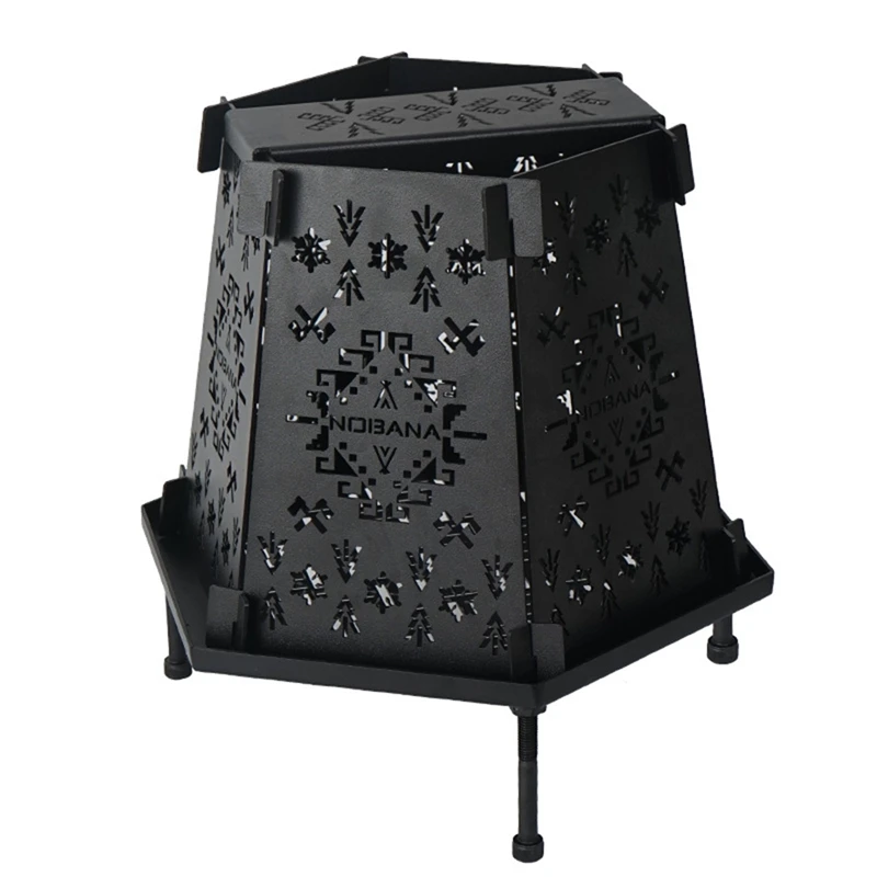 

Camping Stove Carbon Steel Backpacking Stove Portable Wood Burning Stoves For Picnic BBQ Camp Hiking