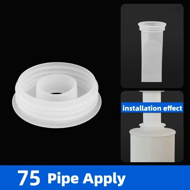 

Белая силиконовая сливная дезодорирующая труба для канализации с уплотнением против запаха, заглушка для кухонной раковины, аксессуары для ванной комнаты