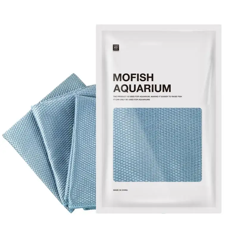 

Quick Dry Aquarium Fish Tank Cleaning Cloth Towel Super Fiber Cleaning Tool Towel Strong Absorbent Scrubbing Glass Towel