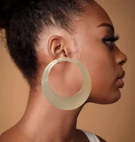 new earrings pendant oversized big geometric hoop earrings for women large round circle earrings hoops punk jewelry 2022