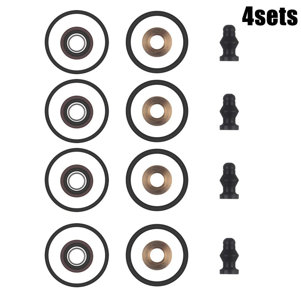 

4 Sets Fuel Injector Seal Repair Kit For A2 1.2 TDI 1.4 TDI For Golf For Ford