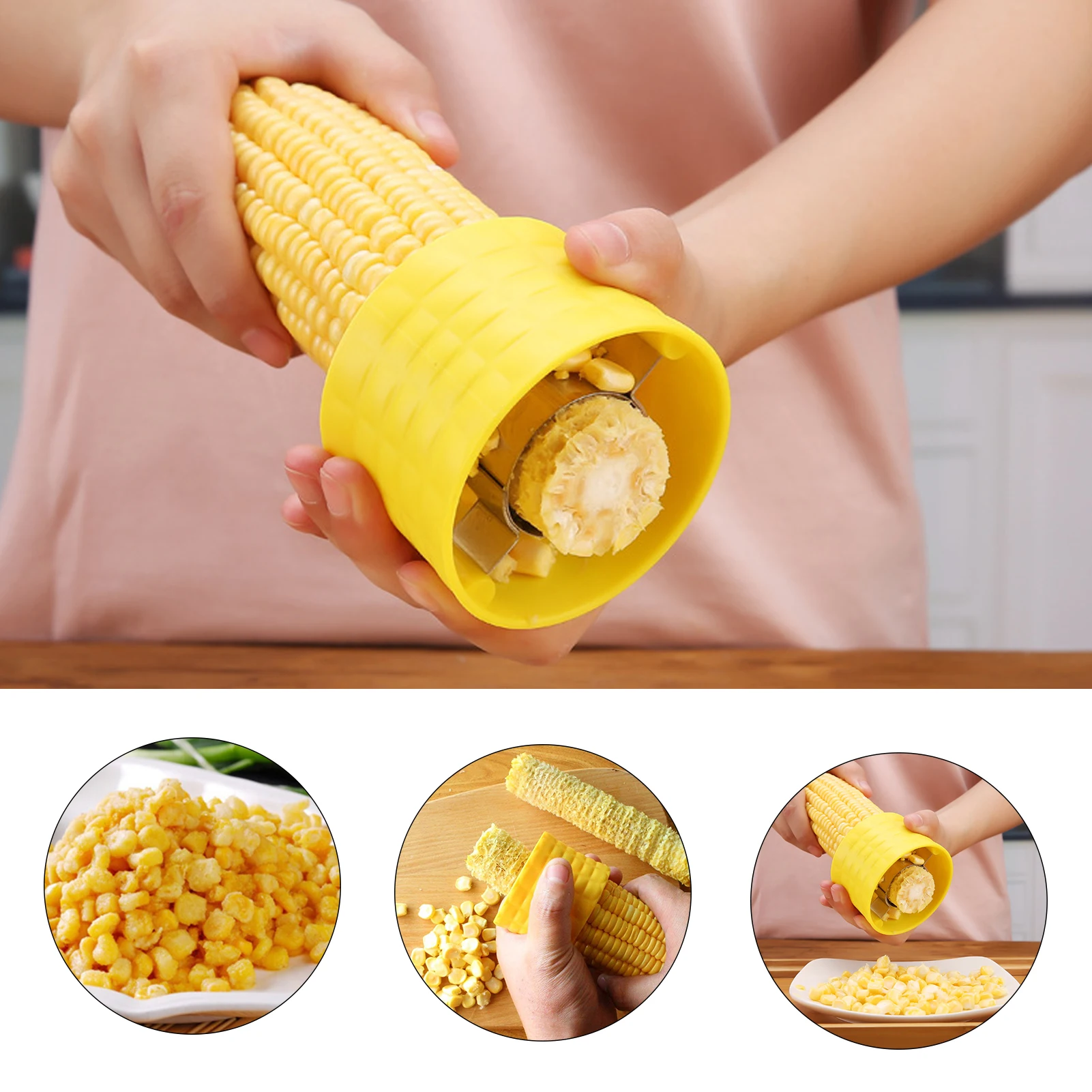 

Corn Peelers For Kitchen Durable Corn Stripping Tool Stainless Steel With Serrated Blade Corn Cob Peeler For Home & Kitchen