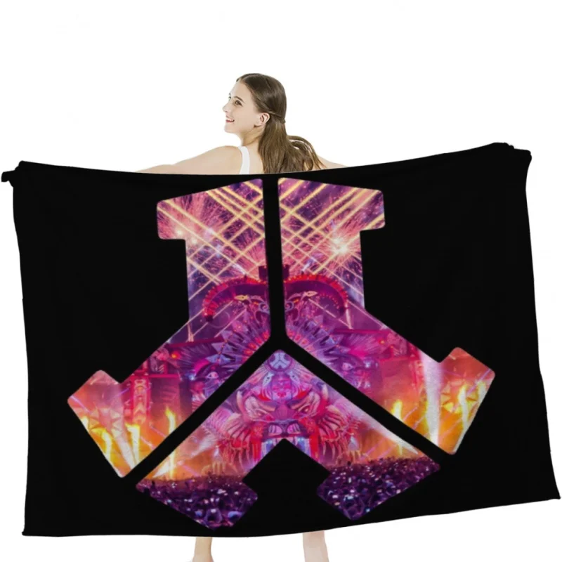 

Defqon.1 logo | Mainstage Print Throw Blanket Tufting Blanket For Travel Light Dorm Room Essentials Luxury Thicken Blanket