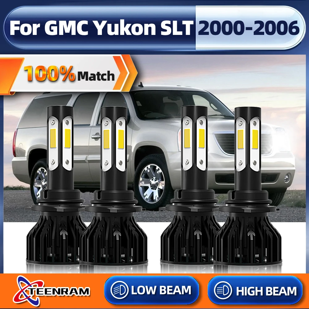 

9005 HB3 9006 HB4 лампы для автомобильных фар 240 Вт 40000LM турбо лампа 12 В 6000 К для GMC Yukon SLT 2000 2001 2002 2003 2004 2005 2006