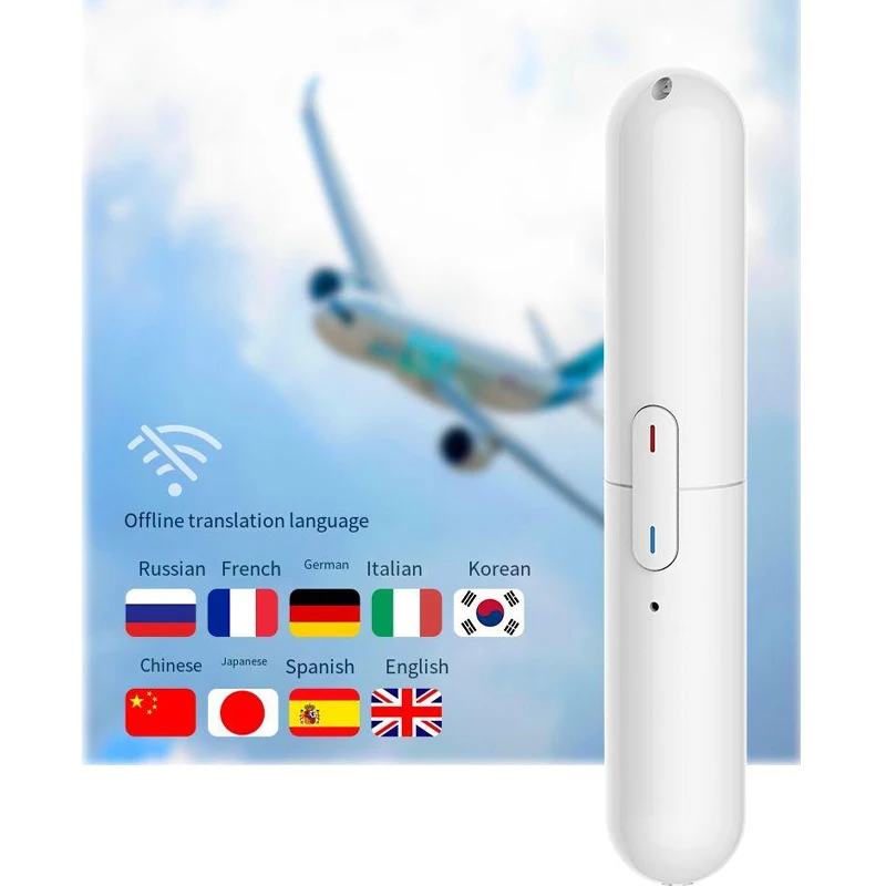 Voice Translate 127 Languages Multi Languages Instant Translated Mini Wireless 2 Way Real Time Translator APP Bluetooth Device