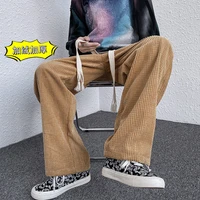 men trousers solid color loose plush pants casual comfortable fashionable versatile tidal current streetwear the price of