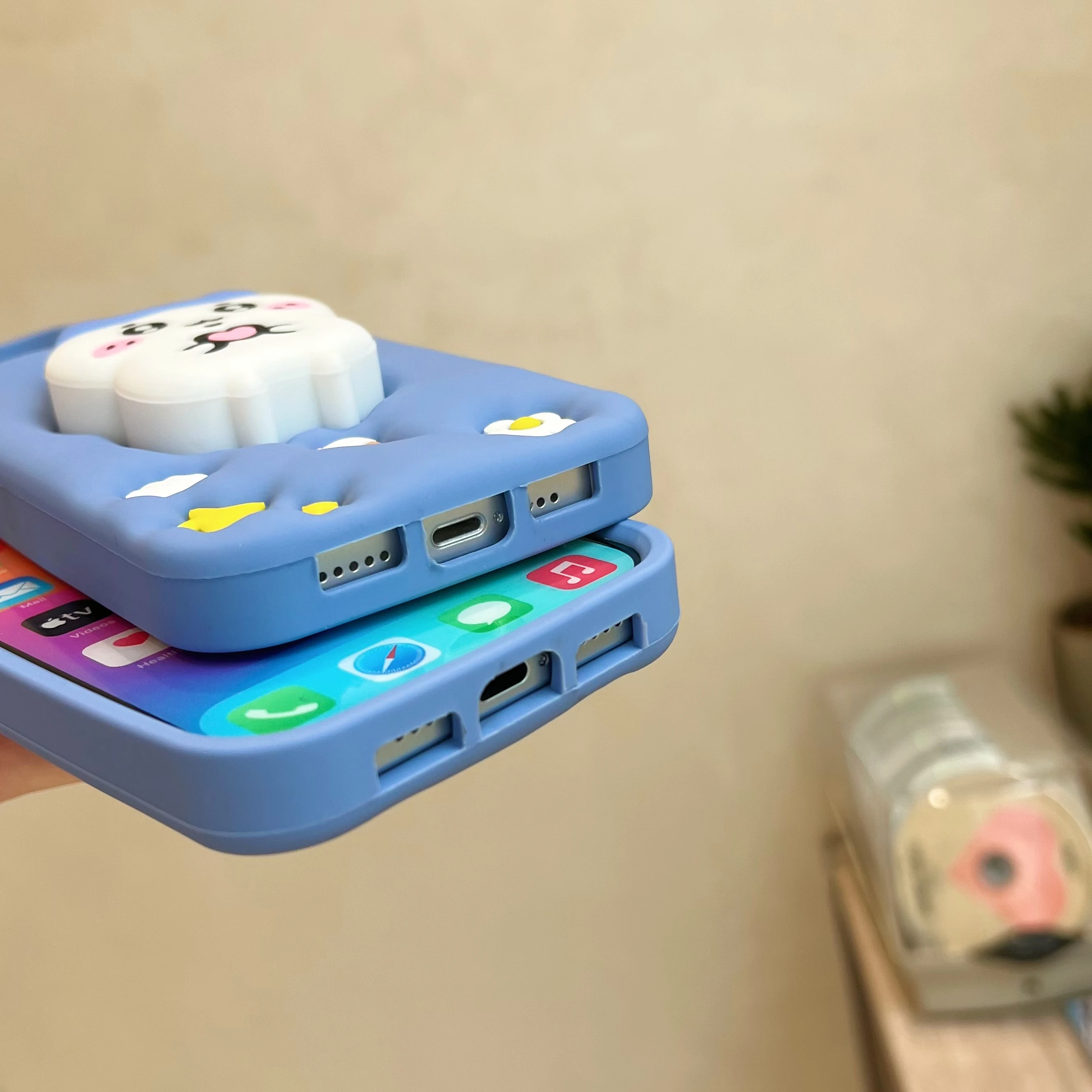 Милый чехол для телефона Chiikawa Hachiware Usagi мультяшное аниме iPhone 11 12 13 14 15 Pro Max мягкий