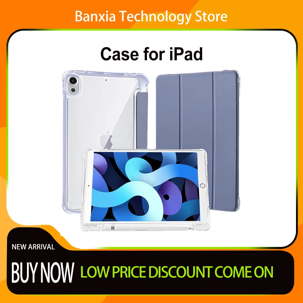 

2022 IPad Case for Pro 11 12.9 2020 2021 10.2 9/8th Generation Cover 2018 IPad 9.7 5/6th Mini 4 5 Air 5 4 10.5 10.9 Pencil Case